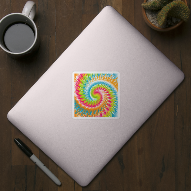 Tie Dye Abstract Art Design by Designoholic